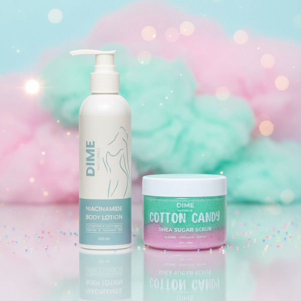 Lightening Body Cream - Rapid Repair+Cotton Candy Shea Sugar Scrub