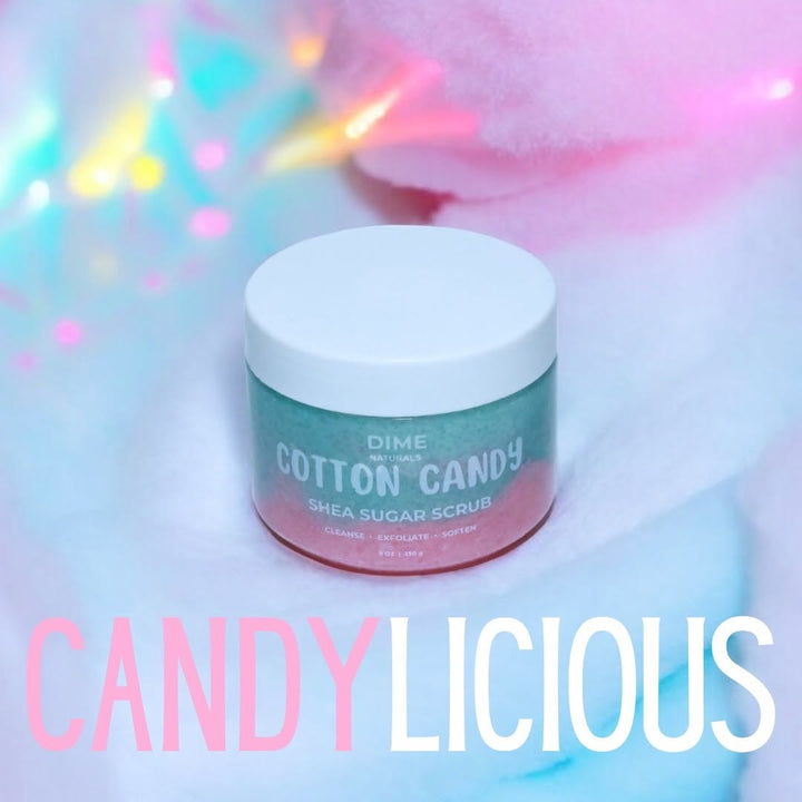 DIME NATURAL© - Cotton Candy Shea Sugar Scrub - Dime Natural