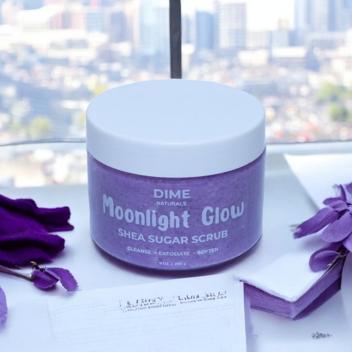 DIME NATURAL© - Moonlight Glow Shea Sugar Scrub - Dime Natural