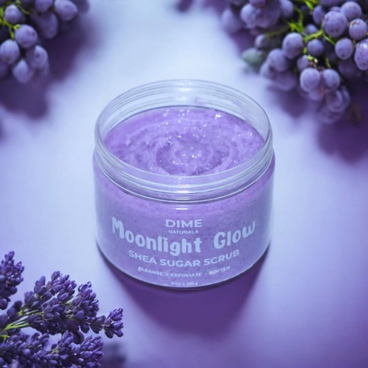 DIME NATURAL© - Moonlight Glow Shea Sugar Scrub - Dime Natural